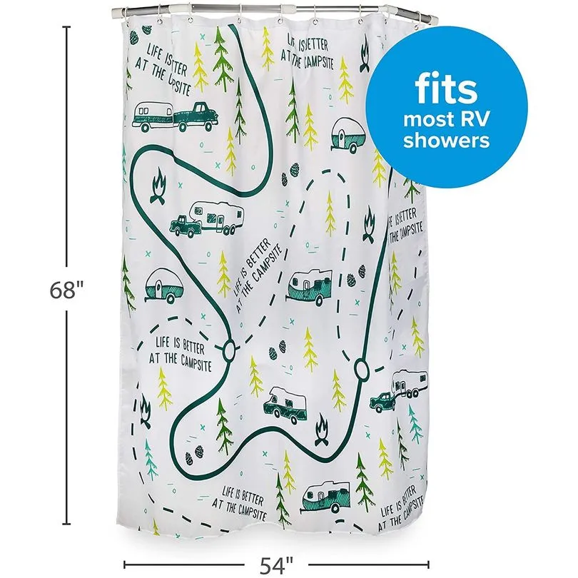 LIBATC Shower Curtain -Map